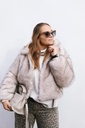 Veste faux fur Frankie Beige 