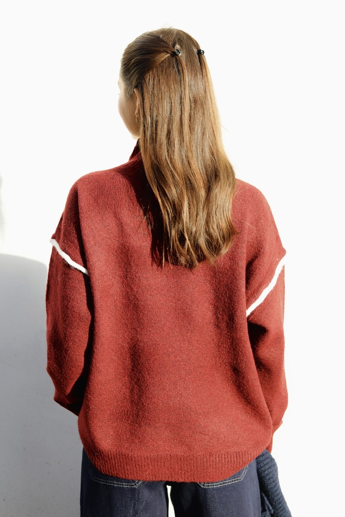 Pull Claudette (bordeaux) 