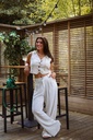 Pantalon lin beige Amalfi 