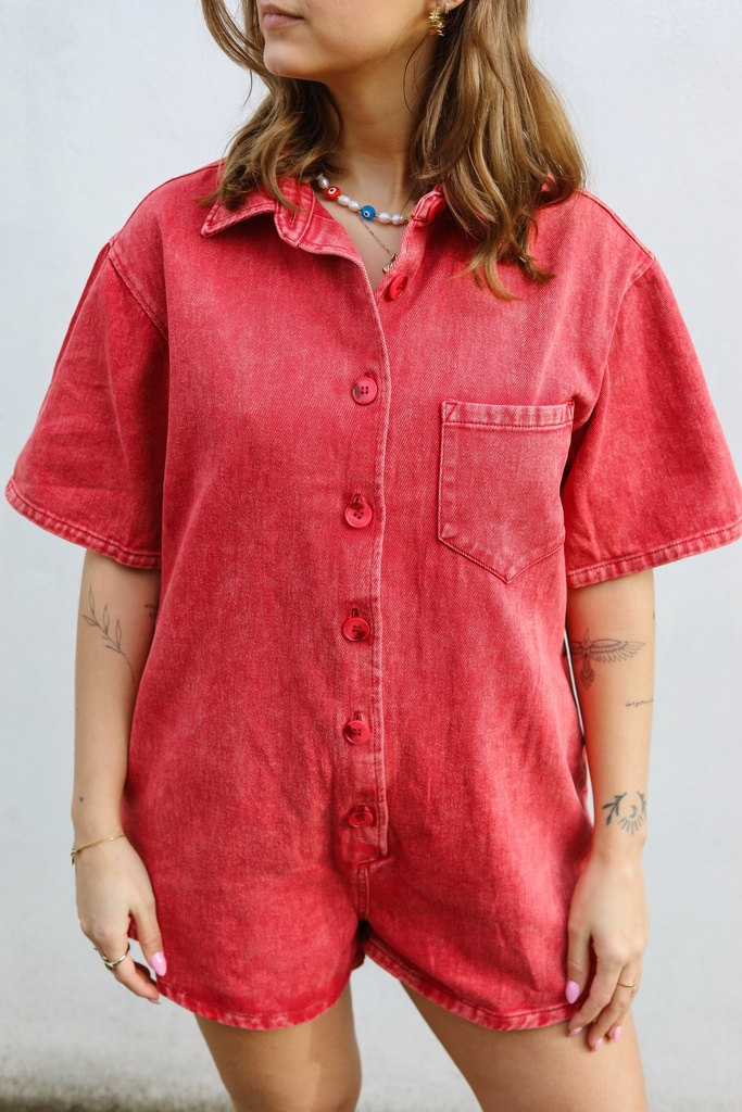 Combishort Chuck (rouge)
