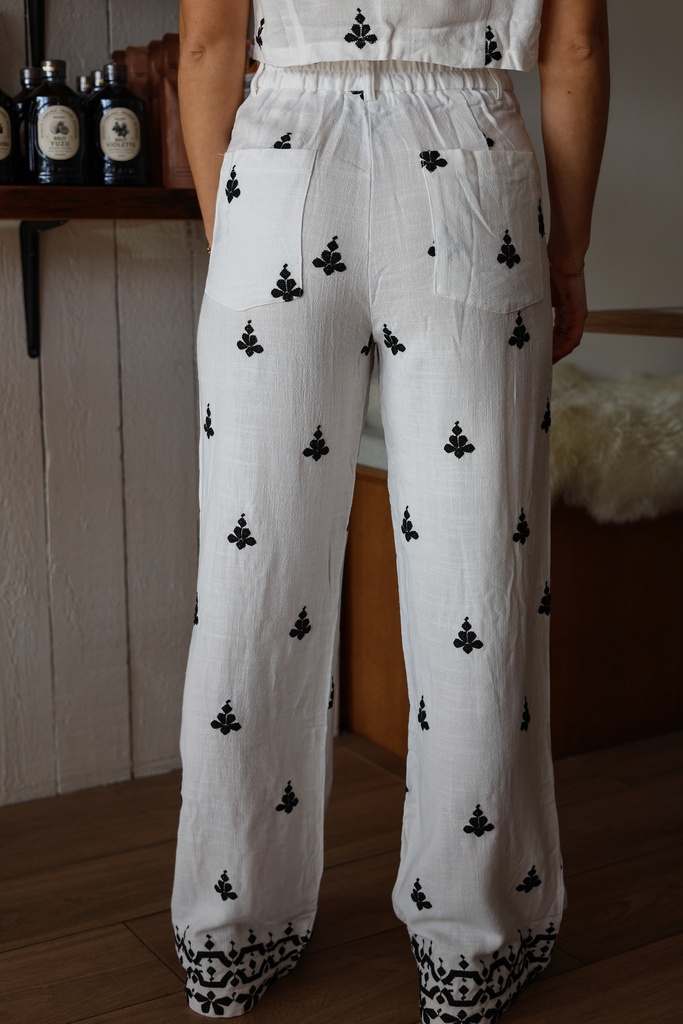 Pantalon en lin Laure 