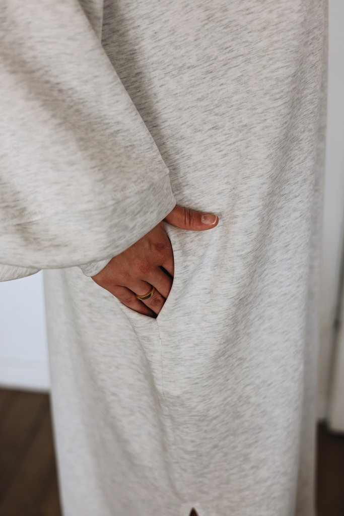 Robe Sweaty (gris claire)