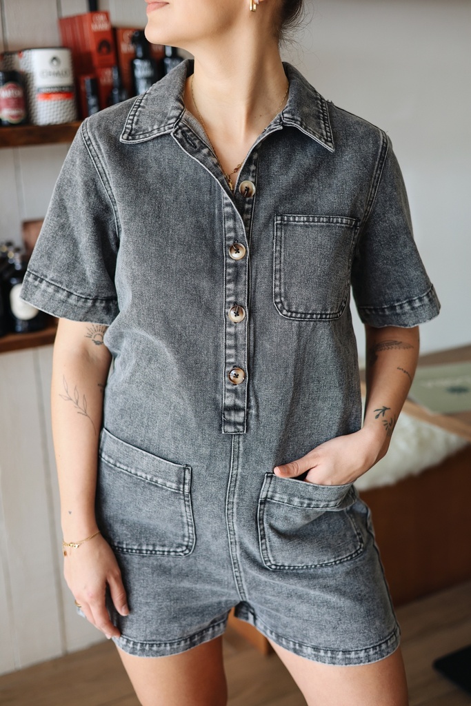 Combishort Nate (jeans gris)