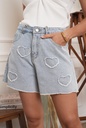 Short en jeans Amour 