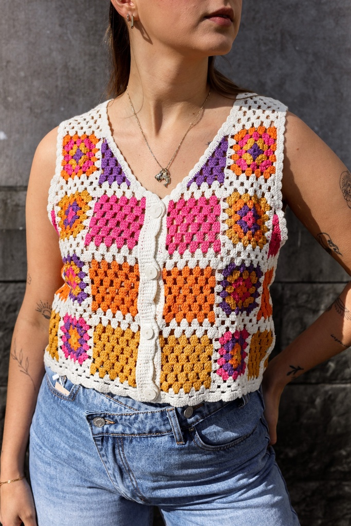 Haut crochet Cassiopé