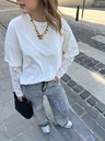 T-shirt White dentelle Séléna