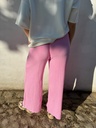 Pantalon gaze de coton Isa (rose)