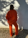 Ensemble gaze de coton (orange)
