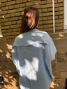 Chemise gaze de coton (bleu ciel)