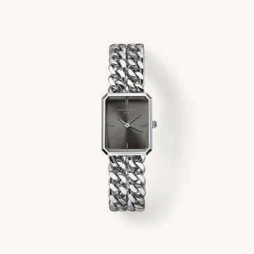 Montre Rosefield Studio Double Chain Argent