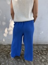 Pantalon gaze de coton (bleu roi)