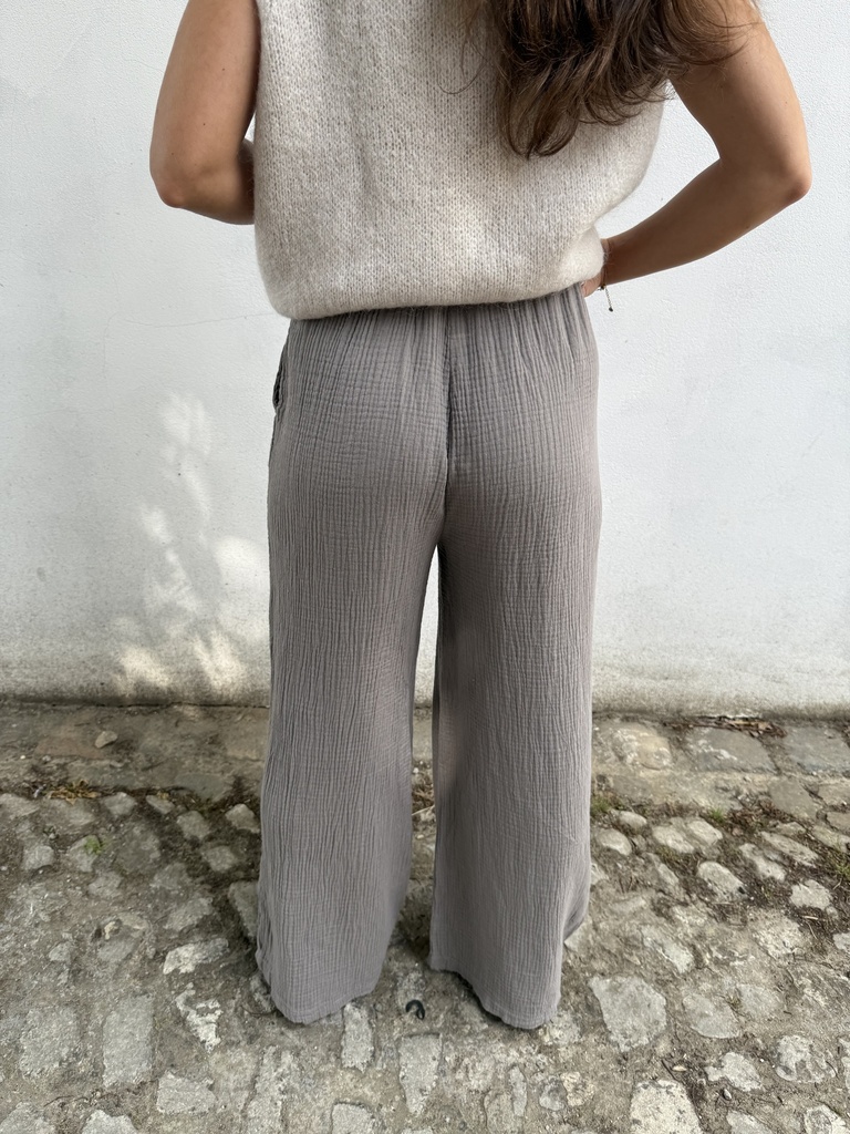 Pantalon gaze de coton Amalfi