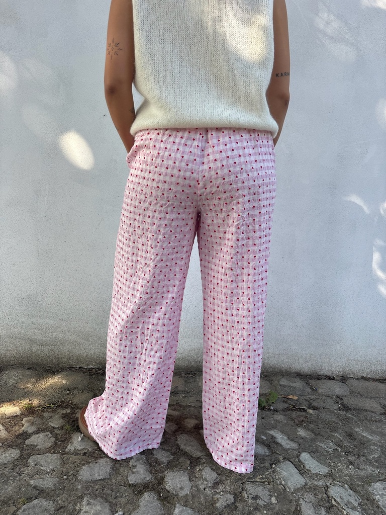 Pantalon Heart (rose)