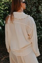 Blouse en soie Butter Yellow