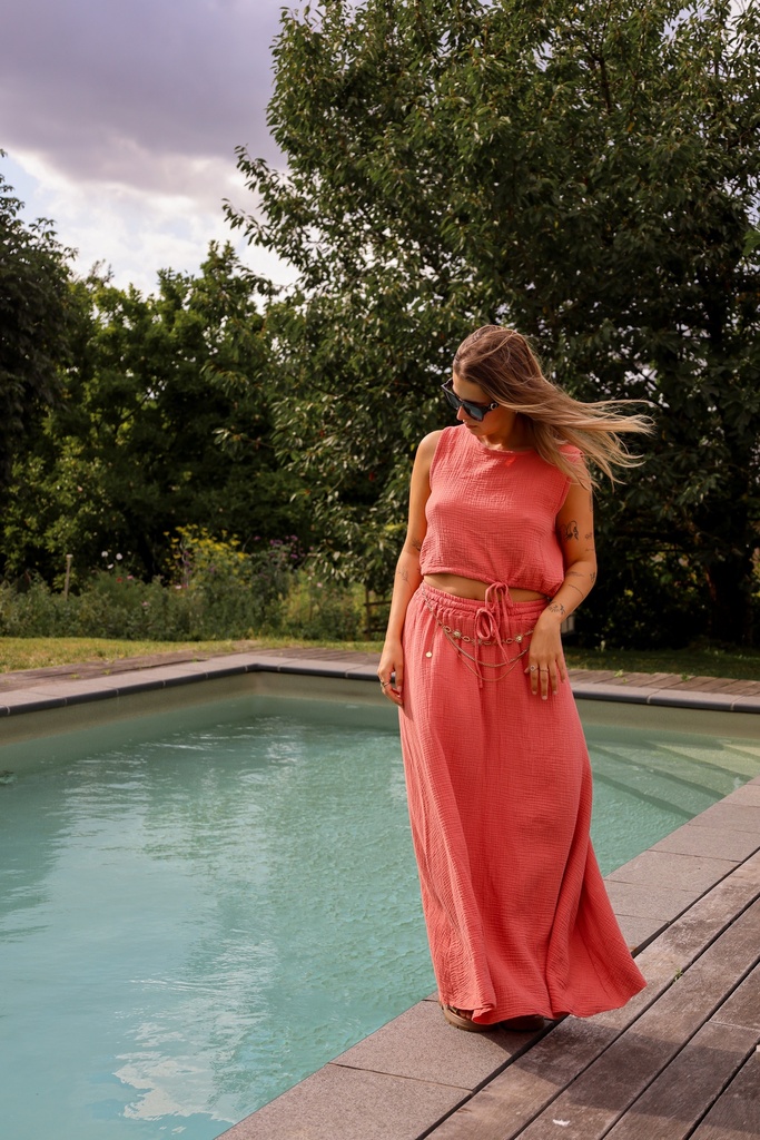 Ensemble gaze de coton Sandrine