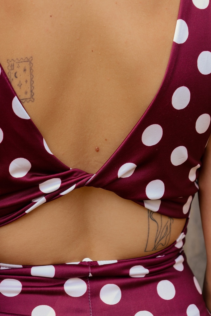 Robe Zoé burgundy 