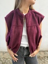 Veste bomber sans manche Amara (bordeaux)