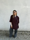 Blazer oversize Swan (bordeaux)