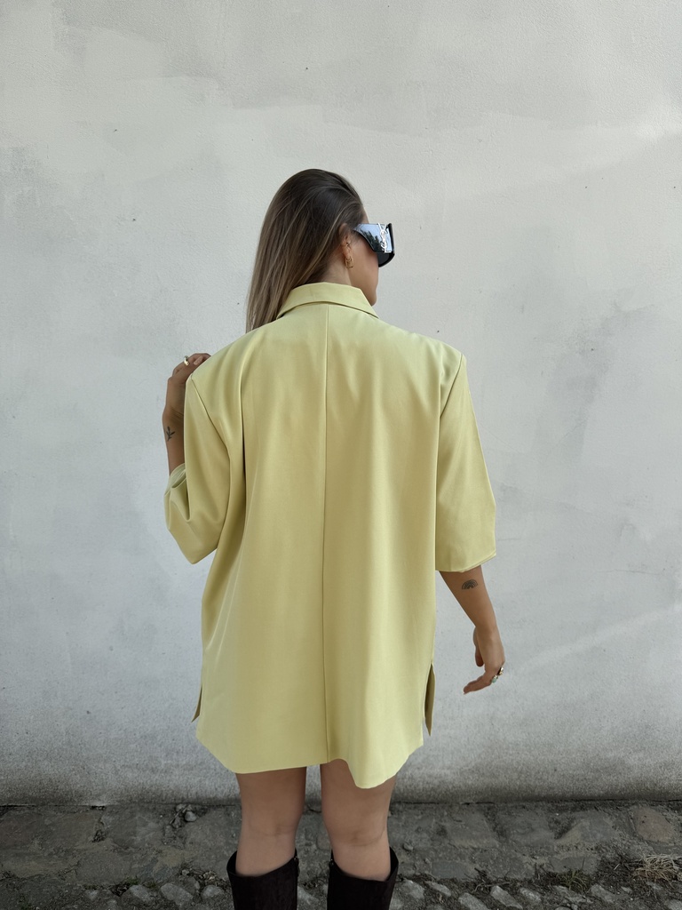 Blazer oversize Swan (jaune)