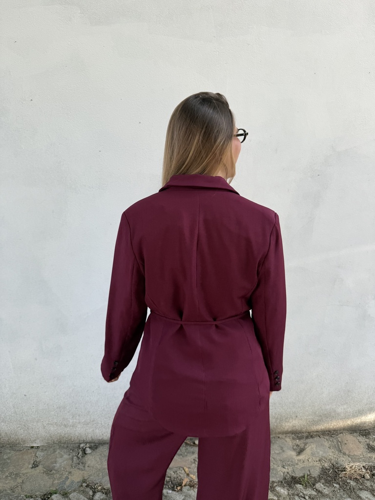 Ensemble tailleur Burgundy 