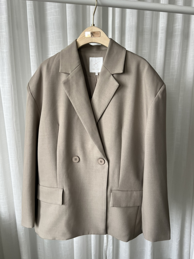Blazer oversize Shannon (avoine)
