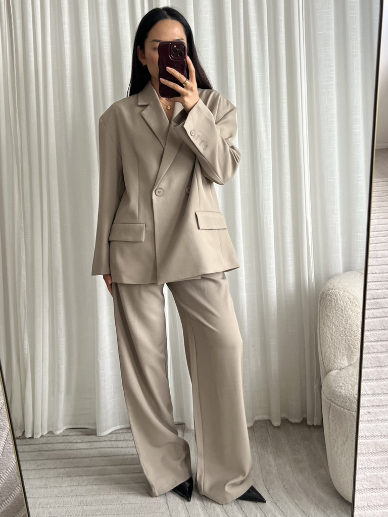 Blazer oversize Shannon (avoine)