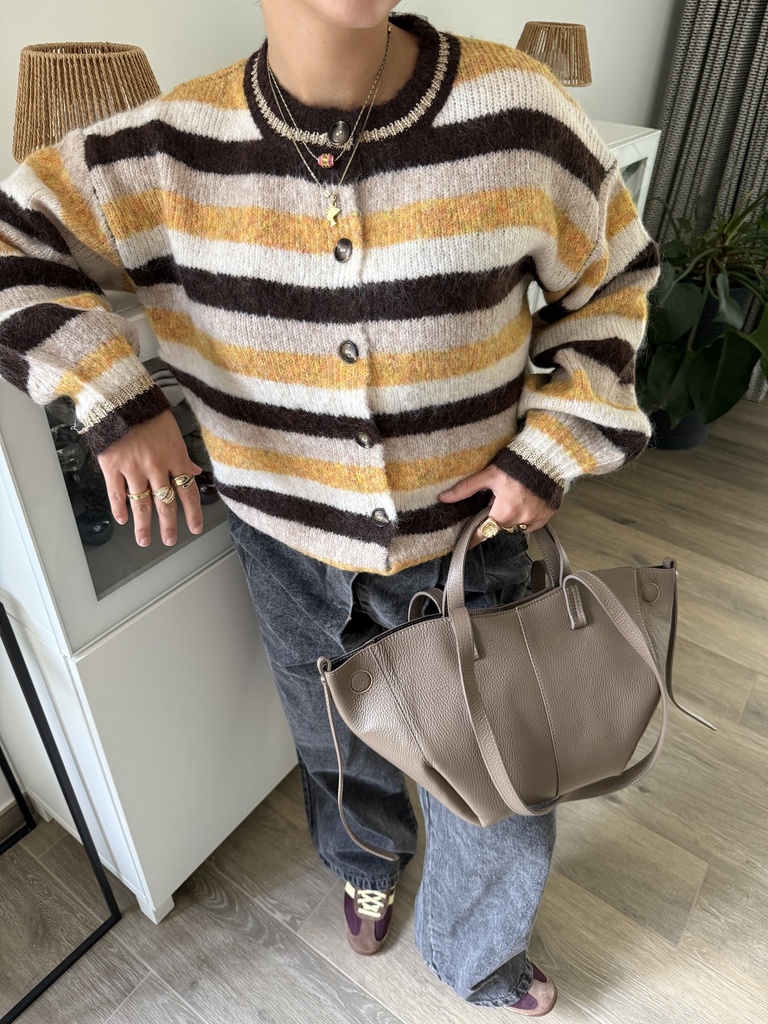 Sac Pol (cuir taupe)