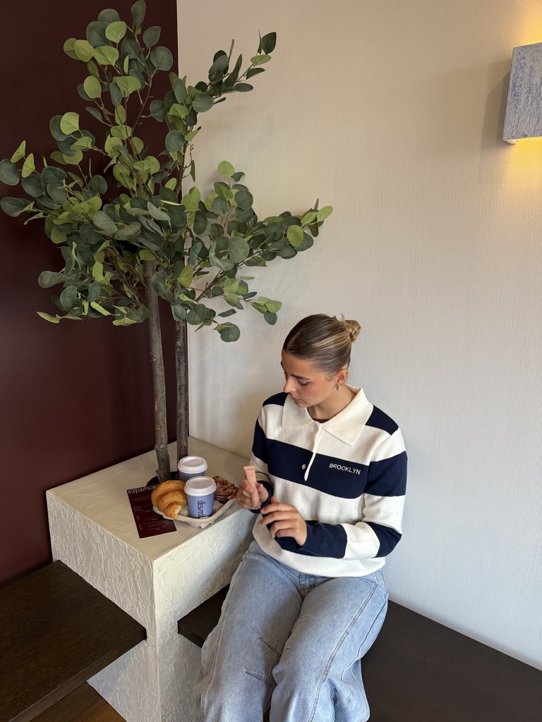 Polo Brooklyn (bleu/écru)