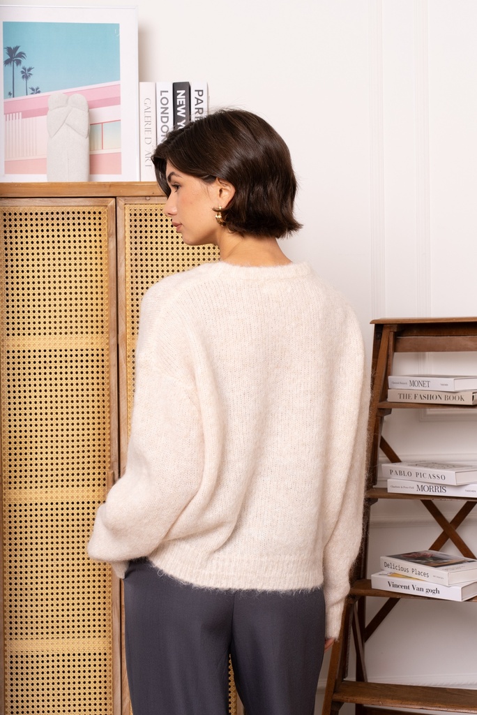 Cardigan Lala Léo (écru)
