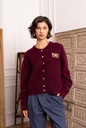 Cardigan Lala Léo (bordeaux)