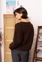 Cardigan Lala Léo (chocolat)