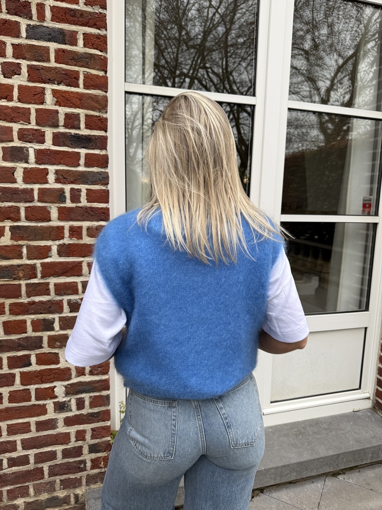 Débardeur Mohair (bleu)