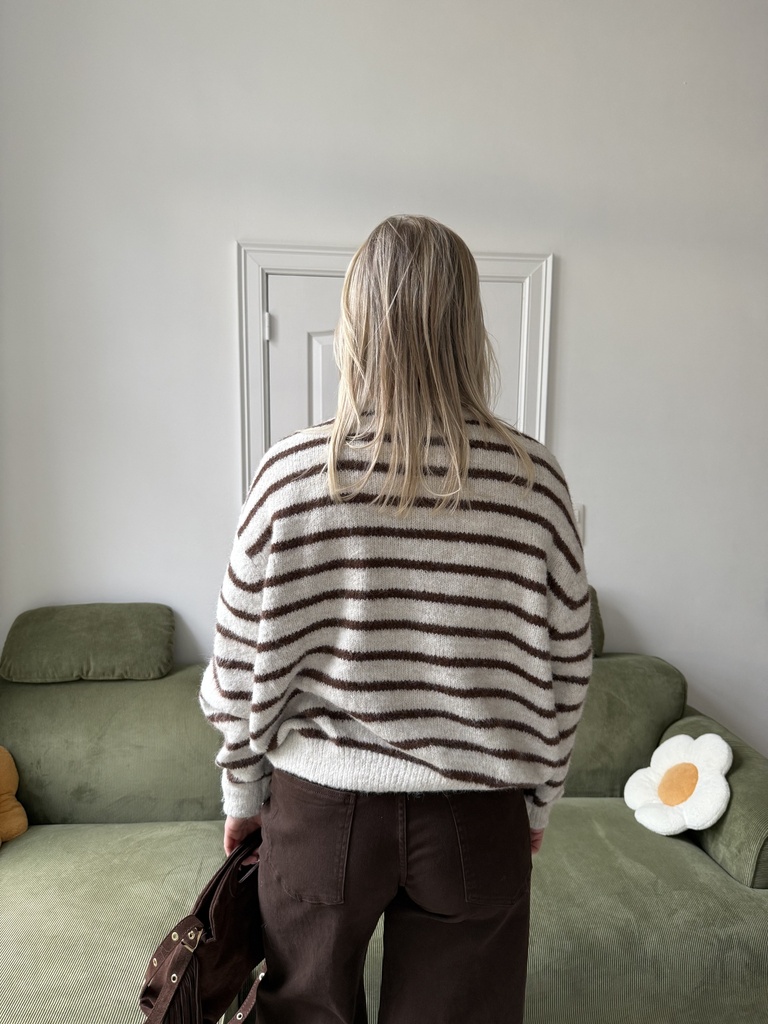 Cardigan Lala Marine (beige/choco)