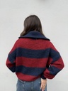 Pull tirette Melissa (marine/bordeaux)