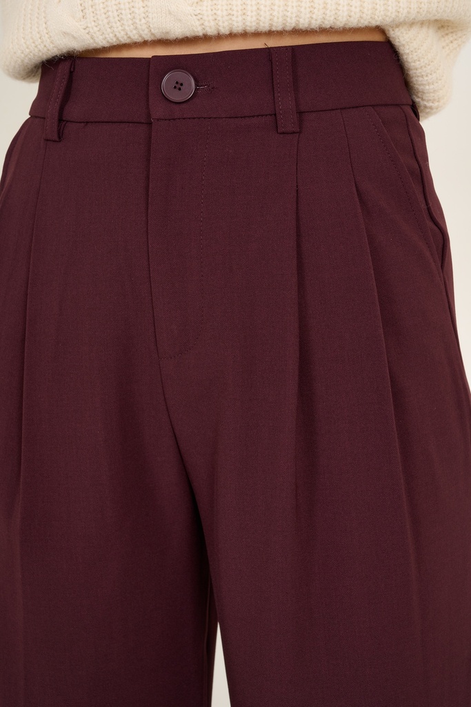 Pantalon fluide Burgundy