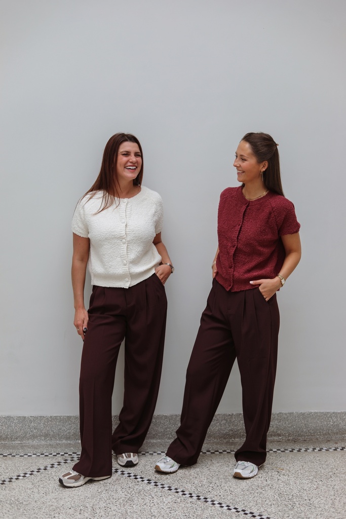 Pantalon fluide Burgundy