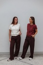 Pantalon fluide Burgundy