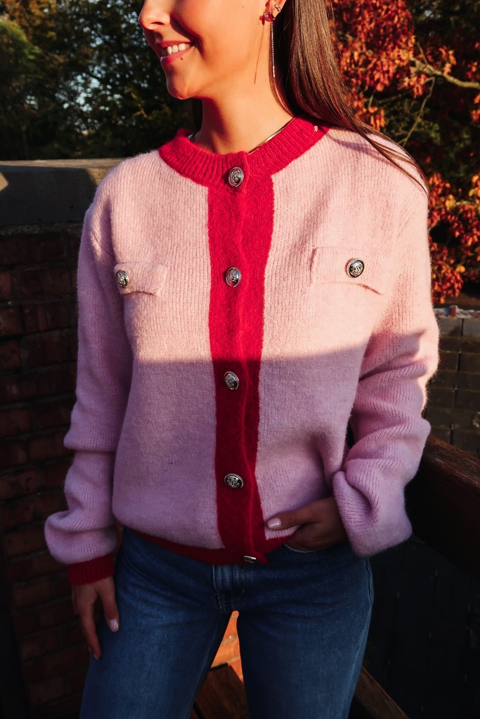 Cardigan bi-color Nina 