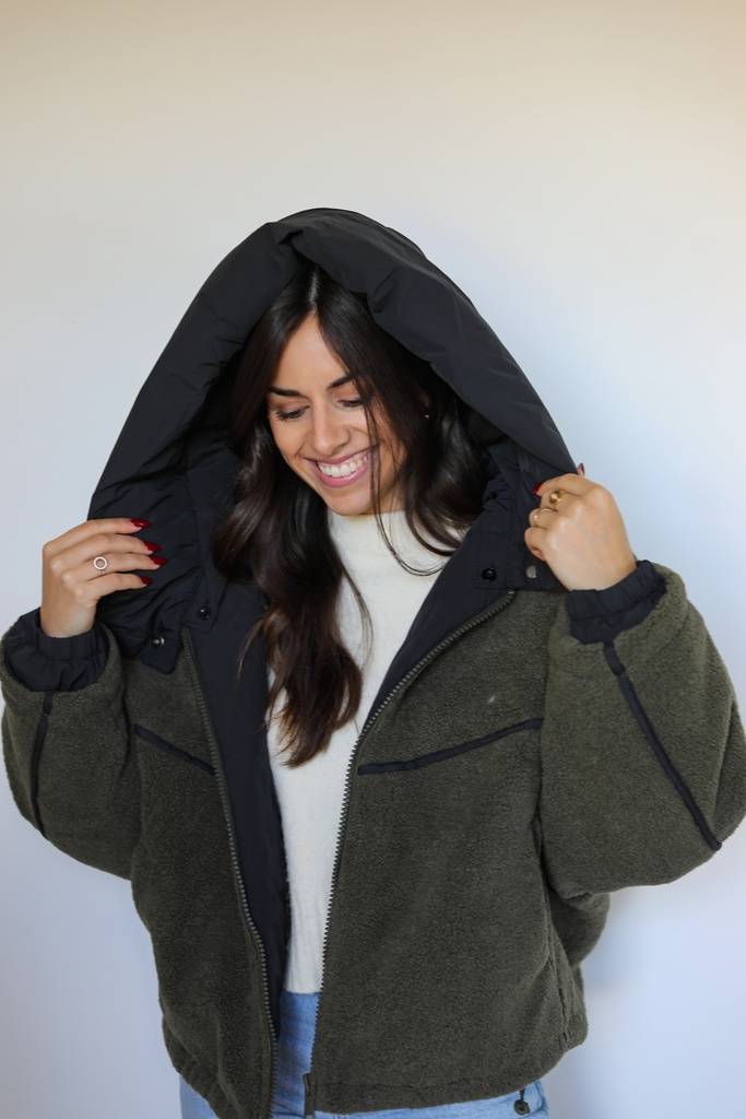 Veste Teddy Max Kaki