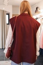 Blazer sans manche Burgundy 