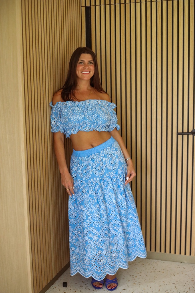 Haut dentelle Blue 