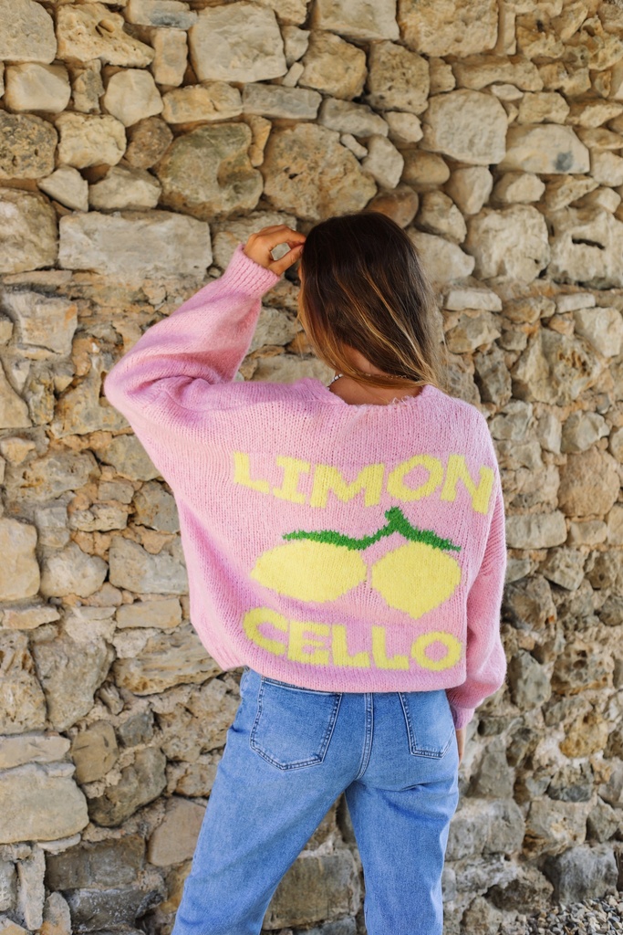 Cardigan Limoncello (+ de couleurs) (Rose poudré)