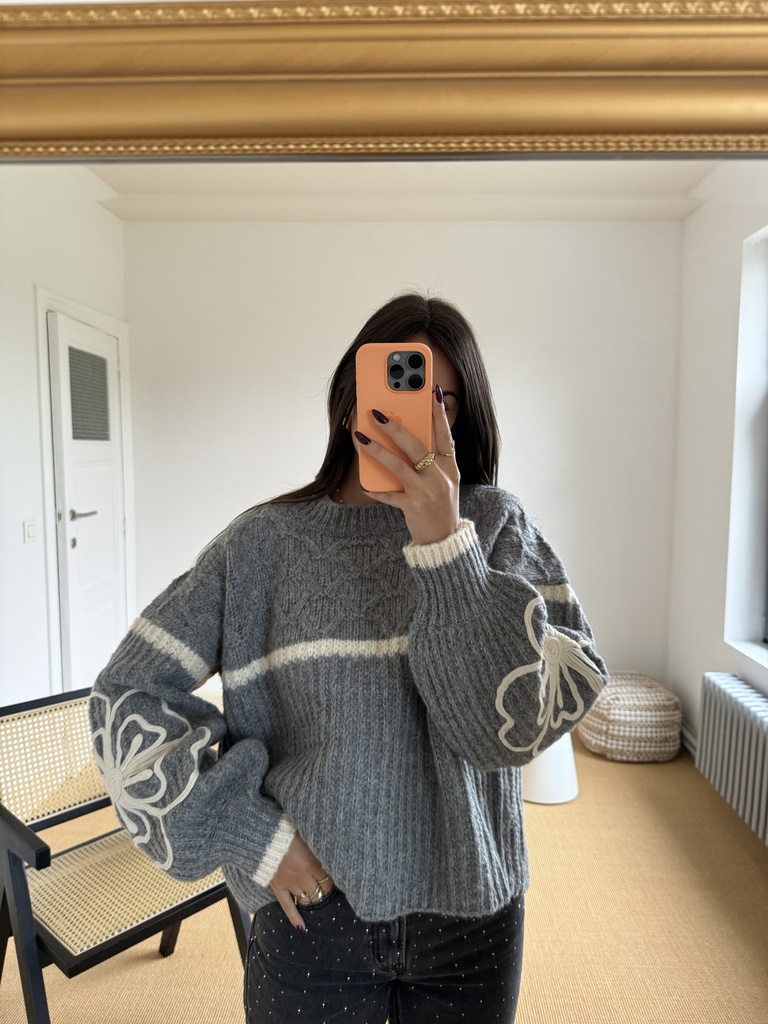 Pull Louise (+ de couleurs ) (S-M, Gris)