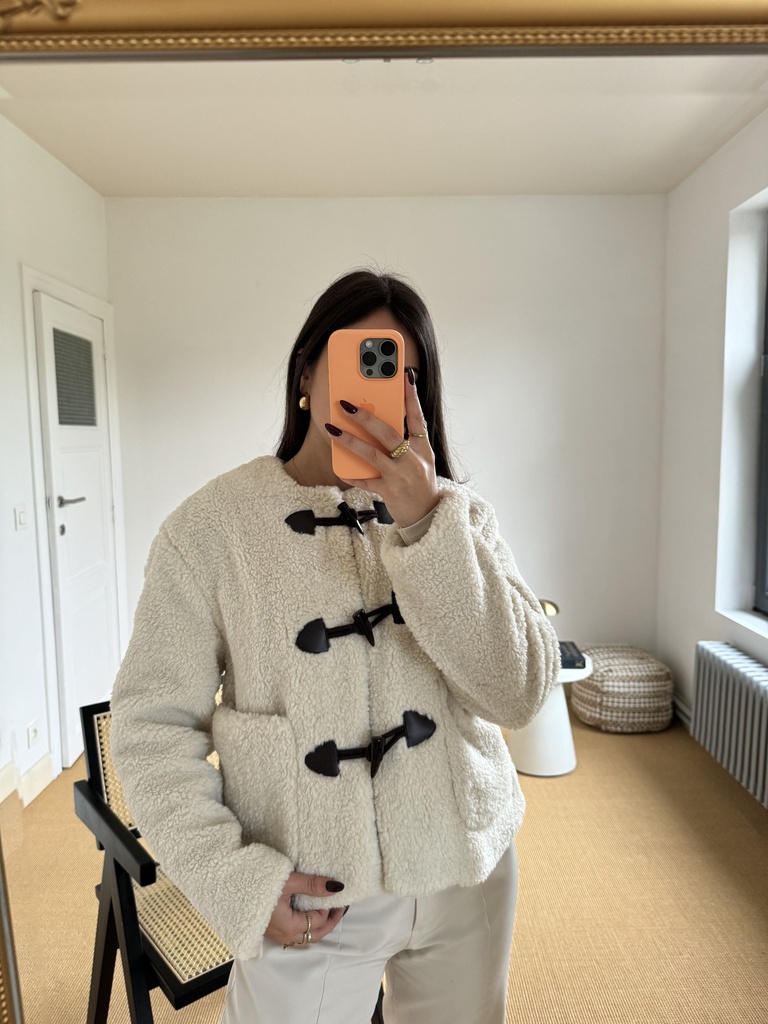 Veste Teddy Paula (+ de couleurs) (XL, Ivoire)