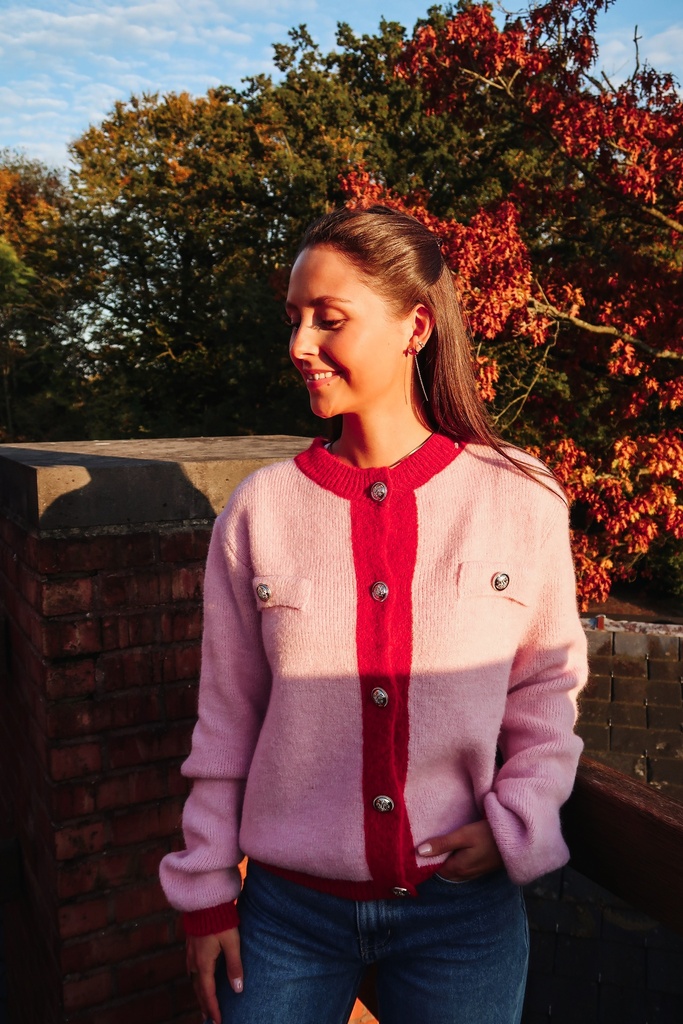 Cardigan bi-color Nina 