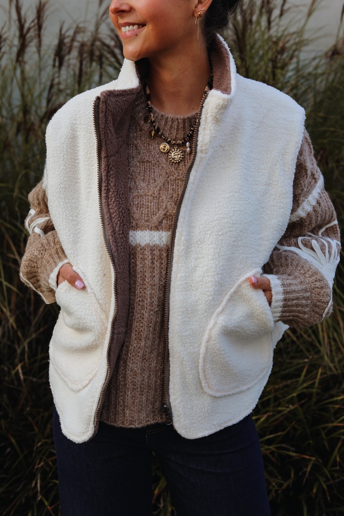 Veston teddy réversible 