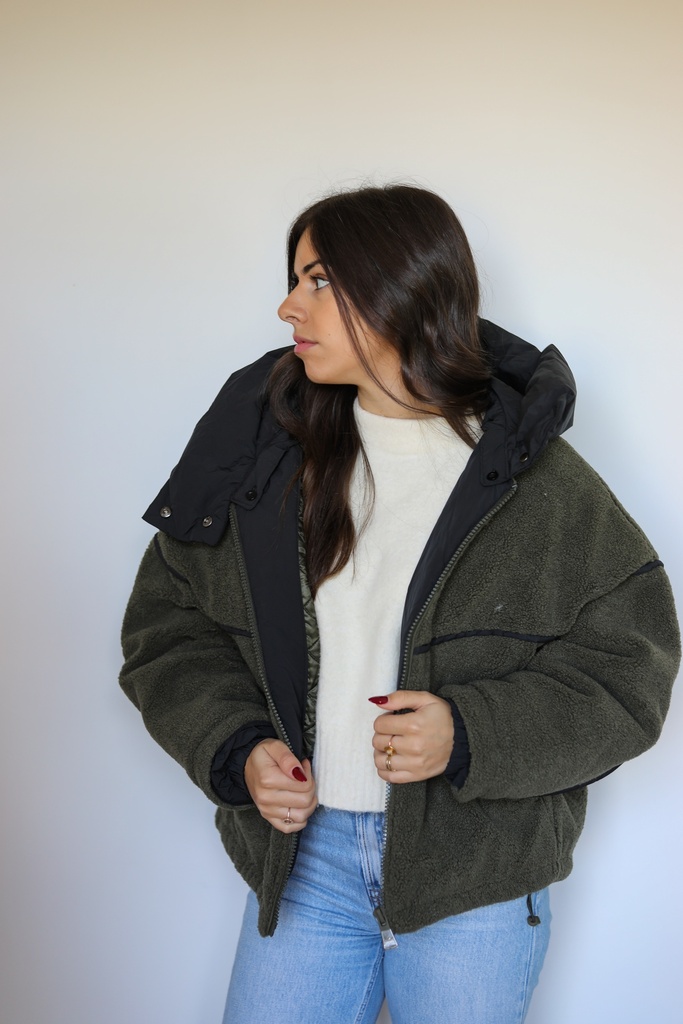 Veste Teddy Max Kaki (S-M)