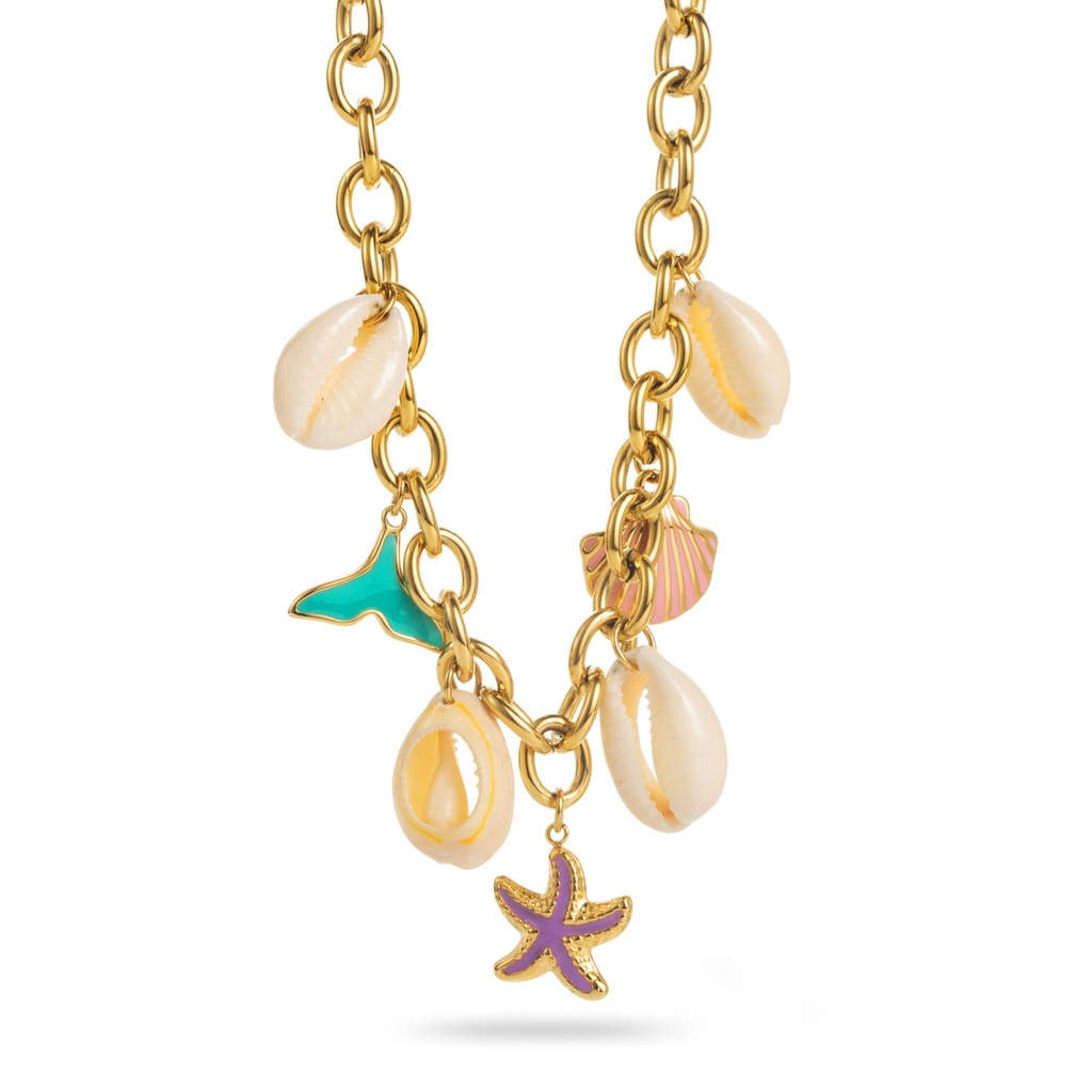 Collier Gold Sea (Blanc)