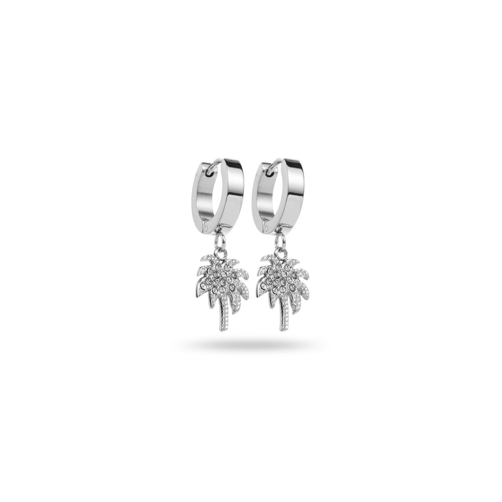 Boucles d'oreilles Palm beach (+de couleurs) (Silver)