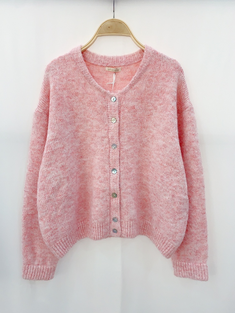 Cardigan LALA (+ de couleurs) (Rose poudré)